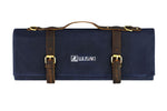 Mallette de cuisinier vide Wusaki denim et cuir - 8 places