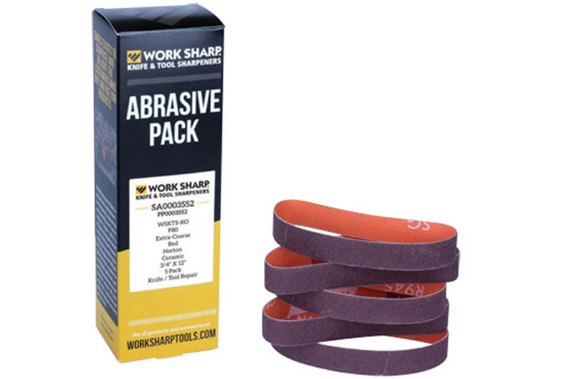Kit de 5 courroies de remplacement grain 80 pour affûteuse Worksharp WSK1
