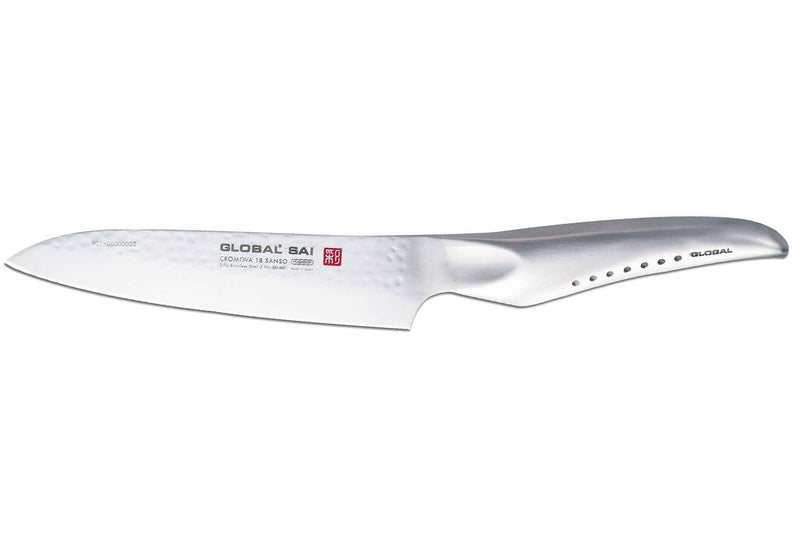 Couteau de chef japonais Global Sai M01 lame martelée 14cm