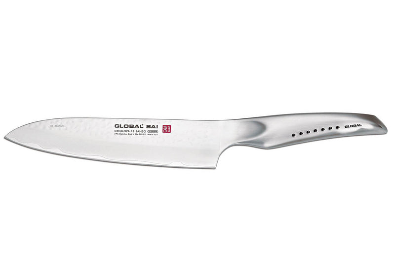 Couteau de chef japonais Global Sai 01 lame martelée 19cm