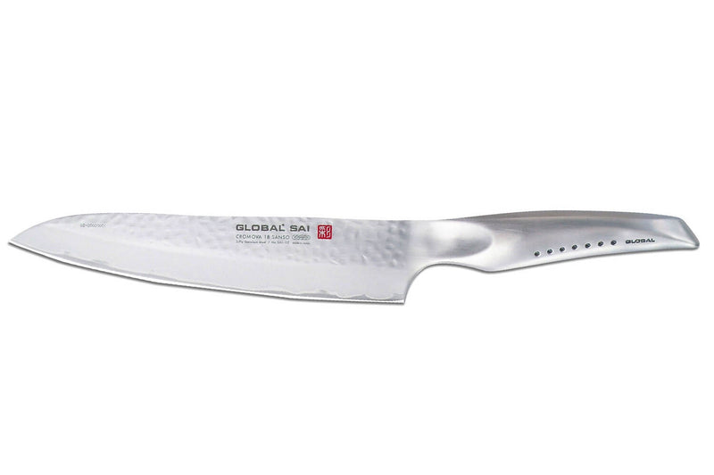 Couteau de chef japonais Global Sai 02 lame martelée 21cm