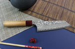 Couteau bunka japonais artisanal Yoshimi Kato 16,5cm VG10 Nickel Damascus cerisier