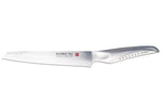 Couteau à pain japonais Global Sai M04 lame martelée 17cm