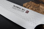 Couteau santoku japonais Global Sai 03 lame martelée 19cm