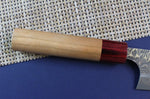 Couteau de chef japonais artisanal Yoshimi Kato 18cm VG10 Nickel Damascus cerisier
