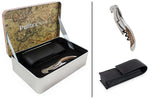 Coffret tire bouchon Pulltex + étui + boite de rangement Toledo bois de chêne