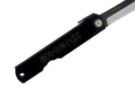 Couteau pliant Higonokami luxe 16.N acier carbone manche laiton noir 10cm