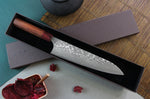 Couteau de chef japonais artisanal Yoshimi Kato 21cm SG2 Damascus