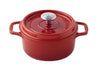 Cocotte ronde Invicta en fonte émaillée rubis 28cm