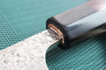 Couteau de chef japonais artisanal martelé Yu Kurosaki Shizuku 24cm acier SG2