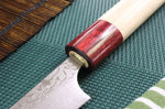 Couteau d'office japonais artisanal Masakage Kiri 7,5cm damas 49 couches