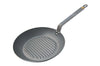 Poêle grill ronde De Buyer Minéral B Element en fer 32cm