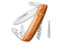 Couteau multifonction SWIZA D03 bois olivier 11 fonctions 95mm