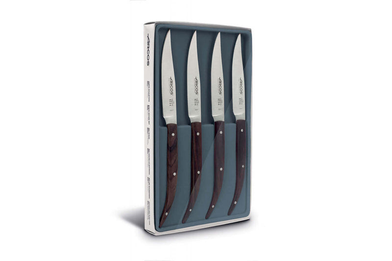 Coffret 4 couteaux à steak Arcos The Origin 11cm manche palissandre