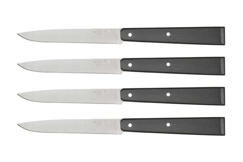 Coffret de 4 couteaux de table Opinel N°125 Pro lames micro dentées 11cm