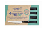 Coffret de 4 couteaux de table Opinel N°125 Pro lames micro dentées 11cm