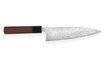 Couteau de chef japonais artisanal Takeshi Saji R2 Damas 18cm