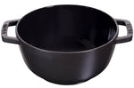 Service à fondue en fonte STAUB 20cm 6 personnes - Noir