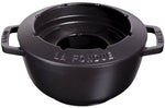 Service à fondue en fonte STAUB 20cm 6 personnes - Noir