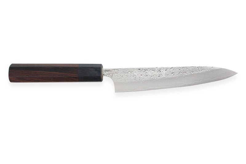 Couteau universel japonais artisanal martelé Yu Kurosaki Shizuku 15cm acier SG2
