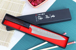 Couteau universel japonais artisanal martelé Yu Kurosaki Shizuku 15cm acier SG2