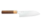 Couteau santoku japonais artisanal Kei Kobayashi SG2 Octogone 17cm