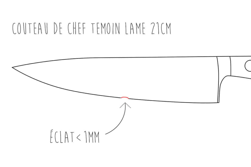 Service de réparation et restauration d'une lame de couteau de cuisine