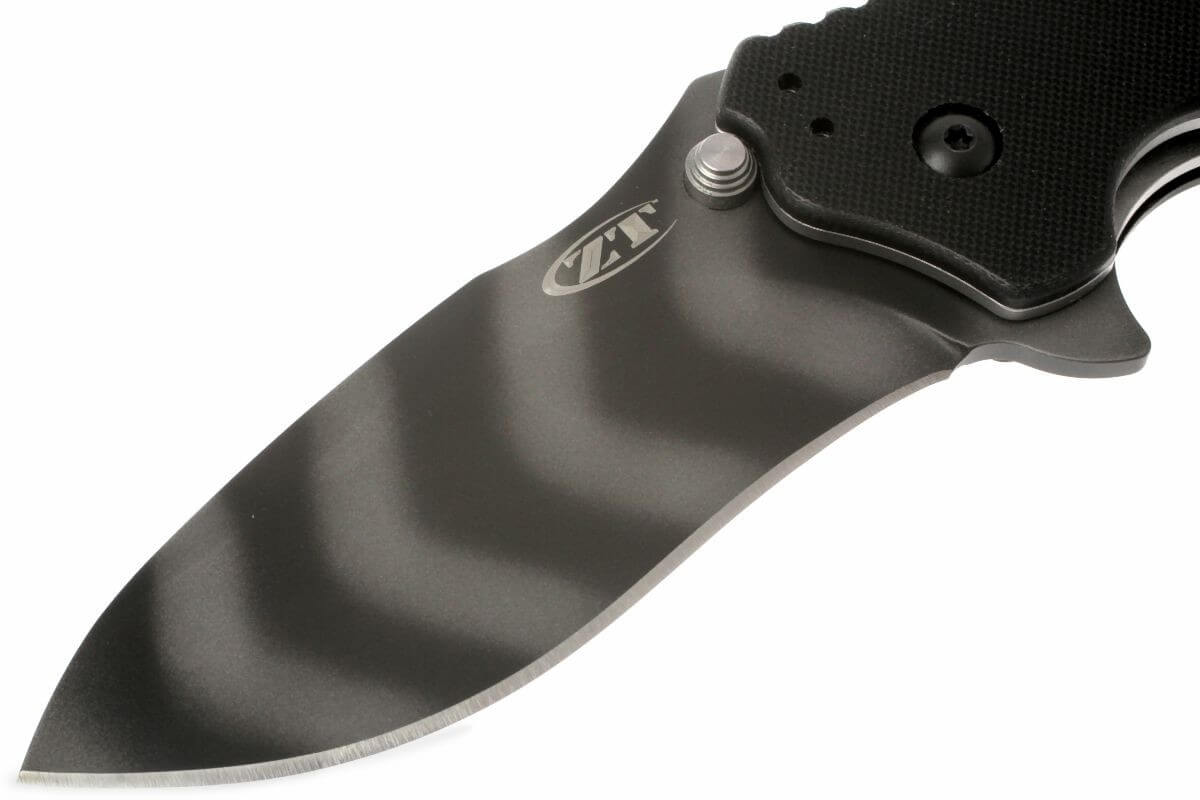 Couteau pliant Zero Tolerance ZT0350TS Tiger Strip manche G10 11,7cm