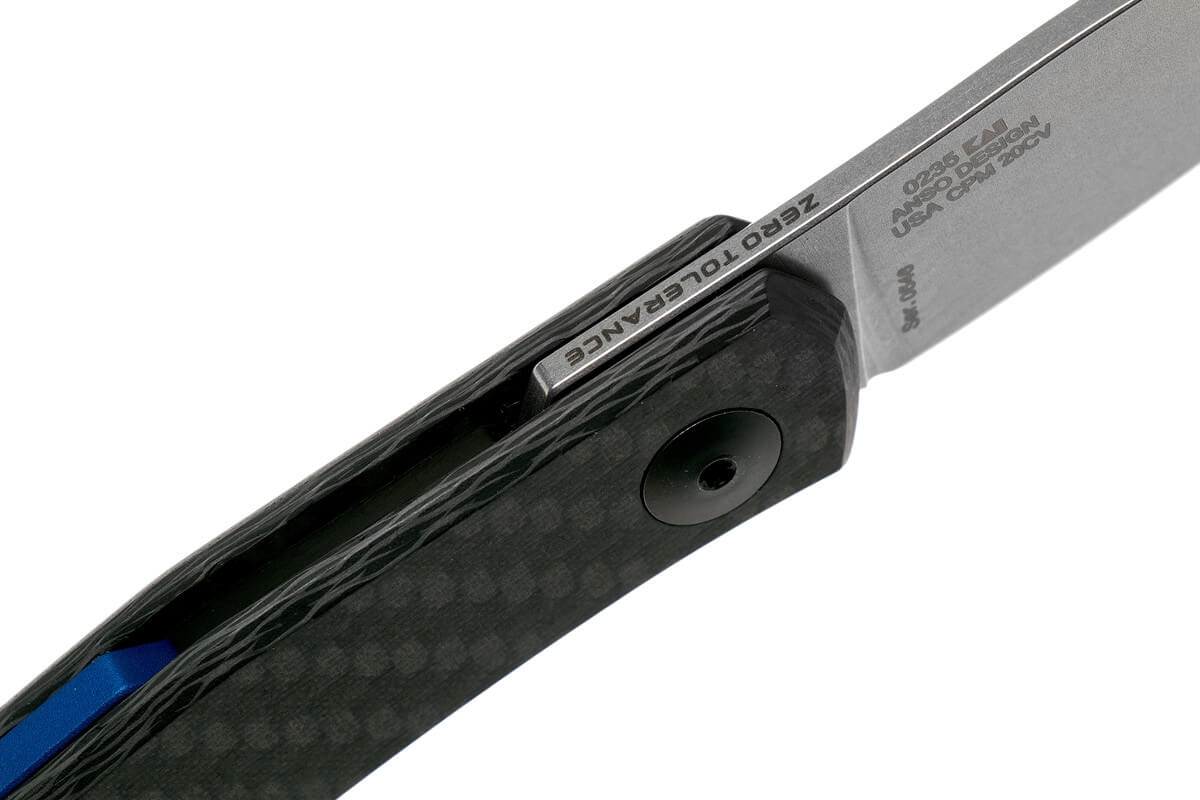 Couteau pliant Zero Tolerance ZT0235 manche fibre de carbone 9,5cm