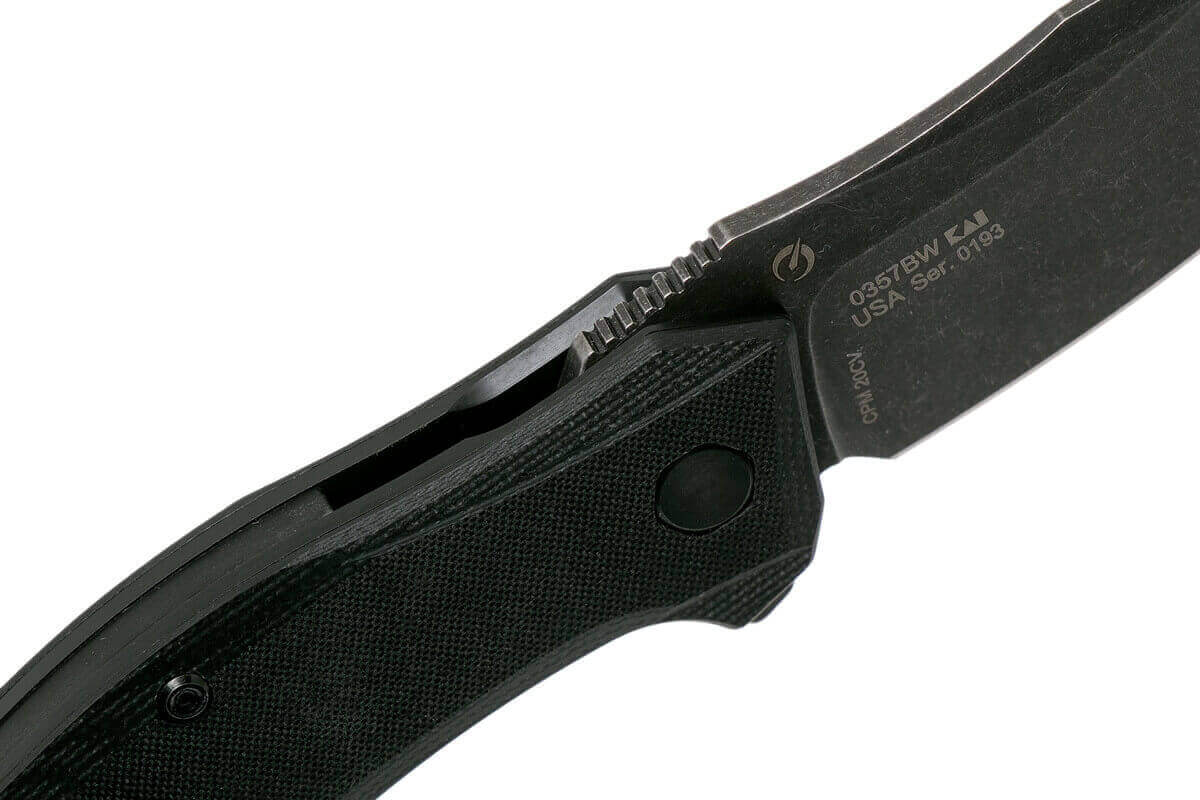 Couteau pliant Zero Tolerance ZT0357BW manche G10 11,2cm
