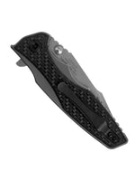 Couteau pliant Zero Tolerance ZT0393GLCF manche fibre de carbone phosphorescente et titane 12,1cm