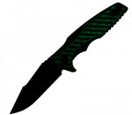 Couteau pliant Zero Tolerance ZT0393GLCF manche fibre de carbone phosphorescente et titane 12,1cm