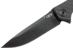 Couteau pliant Zero Tolerance ZT0450CF manche fibre de carbone et titanium noir 10,4cm