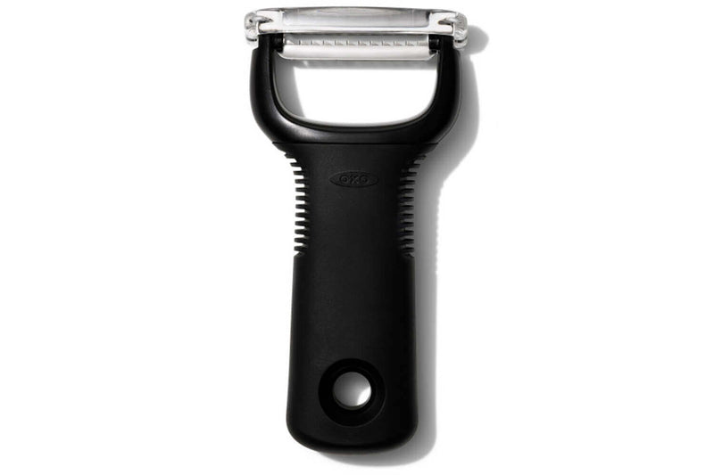 Eplucheur à julienne OXO inox lame crantée manche noir