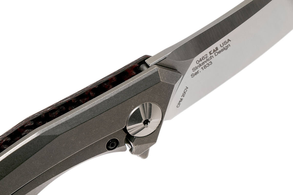 Couteau pliant Zero Tolerance ZT0462 manche fibre de carbone et titanium 13,3cm