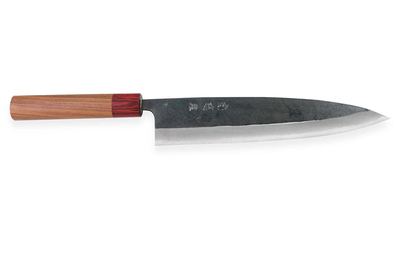 Couteau de chef japonais artisanal Wusaki Yuzo BS2 24cm