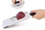 Mandoline à main OXO pour rondelles avec poussoir