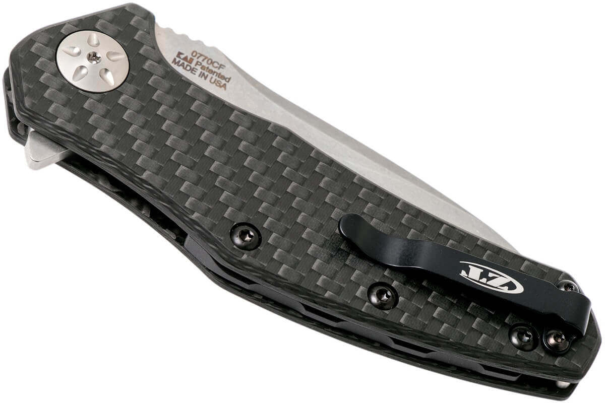 Couteau pliant Zero Tolerance ZT0770CF manche fibre de carbone 10,9cm