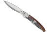 Couteau pliant K2.03M manche bois de violette et acier décor ailes de la mort 11,5cm