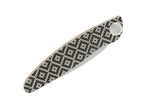 Couteau pliant K2.08M manche olivier et acier décor mosaïque 11,5cm