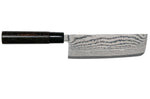 Couteau nakiri Tojiro Shippu Black damas lame 16,5cm