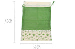 Set de 3 sacs zéro déchet Pebbly en coton biologique pour légumes, pain, vrac