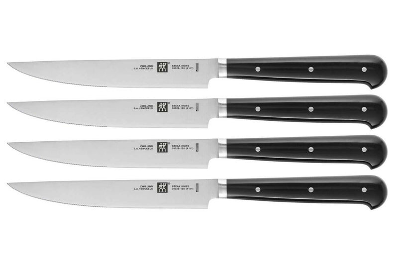 Coffret de 4 couteaux à steak Zwilling lames micro dentées 12cm