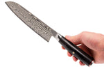 Couteau santoku japonais Miyabi 5000FCD lame 18cm damas 48 couches manche pakkawood