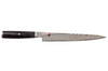 Couteau sujihiki japonais Miyabi 5000FCD lame 24cm damas 48 couches manche pakkawood