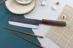 Couteau nakiri japonais artisanal Wusaki Yuzo BS2 17cm