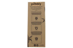 Set de 3 boîtes carrées en verre Pebbly avec couvercle en bambou - 800ml