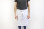 Tablier de cuisinier demi chef Deren 100% coton blanc