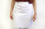 Tablier 1/2 chef professionnel 100% coton blanc 102 x 55cm