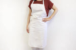 Tablier valet professionnel 100% coton blanc 100 x 100cm